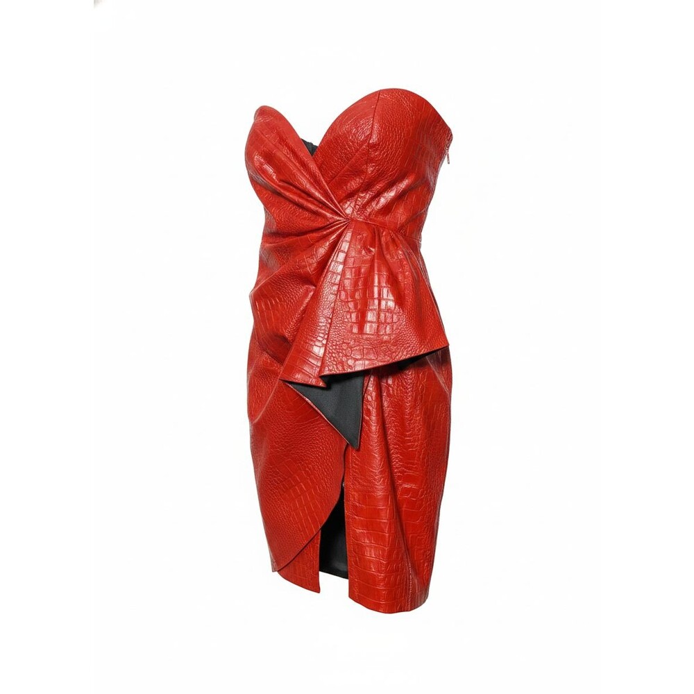 Nineminutes Women's Red Strapless Mini Dress Size 38 NWT